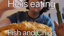 Bombastic Daniel Fish And Chips GIF - Bombastic Daniel Fish And Chips He Is Eating Fish And Chips GIFs