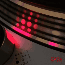 spinning turntable music lights