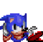 Sonic Sonic Sprite Sticker - Sonic Sonic Sprite Pixel Stickers