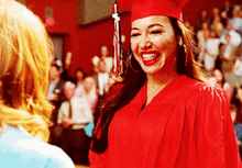 Glee Santana Lopez GIF - Glee Santana Lopez Graduation GIFs
