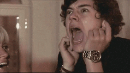 Scary Harry Styles GIF - Scary Harry Styles Shout - Discover &amp; Share GIFs