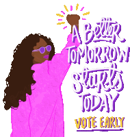 A Better Tomorrow Starts Today Raised Fist Sticker - A Better Tomorrow Starts Today A Better Tomorrow Tomorrow Stickers