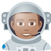 Astronaut Joypixels Sticker - Astronaut Joypixels Spaceman Stickers