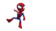 shooting a web spider man peter parker spidey and his amazing friends im on my way