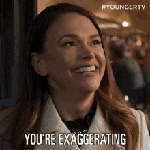 Youre Exaggerating Liza Miller GIF - Youre Exaggerating Liza Miller Younger GIFs