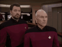 Red Alert Picard GIF - Red Alert Picard Riker GIFs
