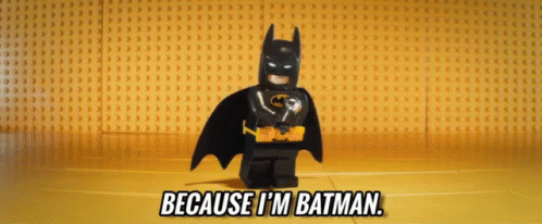 Because I'M Batman. GIF - Lego Batman Im Batman Lego GIFs