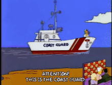 coast guard this is the coast guard simpsons