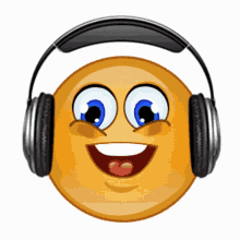 headphones emoji music lover smiley