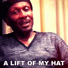 A Lift Of My Hat Jimmy Cliff GIF - A Lift Of My Hat Jimmy Cliff Want To Give Thanks To Him GIFs