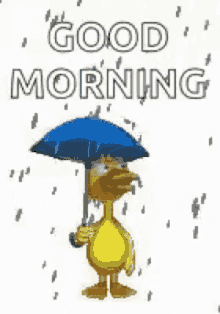 Good Morning Umbrella GIF - Good Morning Umbrella Raining GIFs