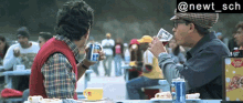 Main Hoon Na Percy Spits Coke Thumbs Up On Manoj GIF - Main Hoon Na Percy Spits Coke Thumbs Up On Manoj GIFs
