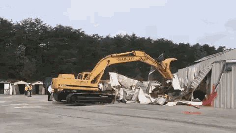 Bulldozer GIF - Bulldozer Construction Destroy GIFs