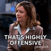 Thats Highly Offensive 30rock GIF - Thats Highly Offensive 30rock Thats So Mean GIFs
