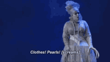jessica vosk clothes pearls scream stage play