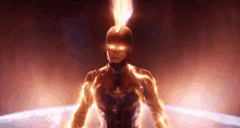 Captain Marvel Binary Energy GIF - Captain Marvel Marvel Binary Energy GIFs