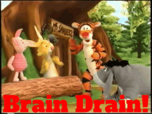 The Book Of Pooh Tigger GIF - The Book Of Pooh Tigger Brain Drain GIFs