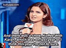 And There Wasá Show, Koffee Withkaran, Which Was On Last Year Or!Think This Year Im Not To Sure..Gif GIF - And There Wasá Show Koffee Withkaran Which Was On Last Year Or!Think This Year Im Not To Sure. GIFs