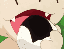 meowth chew eat riceball pokemon