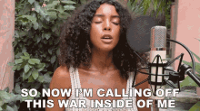So Now Im Calling Off This War Inside Of Me Arlissa Ruppert GIF - So Now Im Calling Off This War Inside Of Me Arlissa Ruppert The House We Live GIFs