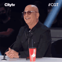 Laughing Howie Mandel GIF - Laughing Howie Mandel Canadas Got Talent GIFs