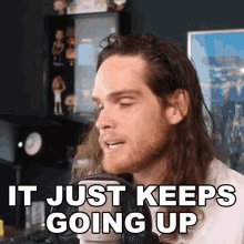 It Just Keeps Going Up Sam Johnson GIF - It Just Keeps Going Up Sam Johnson It Just Keeps Continuing GIFs
