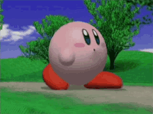 Super Smash Bros Melee Kirby GIF - Super Smash Bros Melee Kirby Walking GIFs