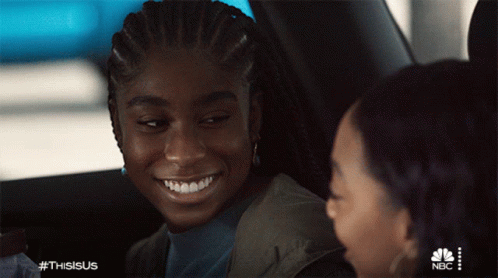 Laughing Deja Pearson GIF - Laughing Deja Pearson This Is Us - Discover &amp;  Share GIFs