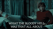 Bloody Hell Ron GIF - Bloody Hell Ron Harry Potter GIFs