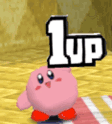 kirby nintendo cute 1up one up