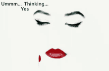 Um Think Thinking Yes Female Thinking Yes GIF - Um Think Thinking Yes Female Thinking Yes Clip Art GIFs