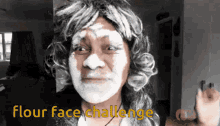 You Can Do It Flour Face Challenge GIF - You Can Do It Flour Face Challenge Wave GIFs