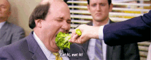 Healthy GIF - Healthy The Office Forced Eat GIFs