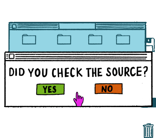 Did You Check The Source Fact Check Sticker - Did You Check The Source Check The Source Fact Check Stickers