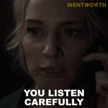 You Listen Carefully Marie Winter GIF - You Listen Carefully Marie Winter Wentworth GIFs