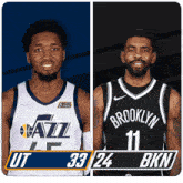 Utah Jazz (33) Vs. Brooklyn Nets (24) First-second Period Break GIF - Nba Basketball Nba 2021 GIFs