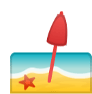 Umbrella Beach Sticker - Umbrella Beach Beach Day Stickers