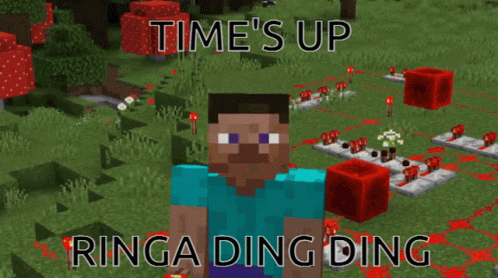 Times Up Time Up Gif Times Up Time Up Minecraft Descubre Comparte Gifs