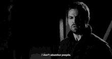 oliver queen arrow green arrow i dont abandon people