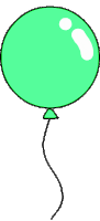 Green Balloon Sticker - Green Balloon Stickers