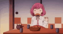 Anime Eating GIF - Anime Eating Tired GIFs