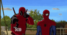 disney xd ultimate spiderman deadpool fight