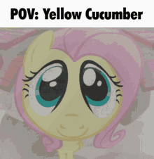Mlp Yellow Cucumber GIF - Mlp Yellow Cucumber Fluttershy GIFs