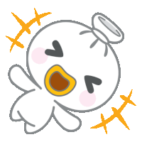 Duck Animal Sticker - Duck Animal White Stickers
