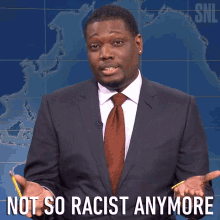 Not So Racist Anymore Michael Che GIF - Not So Racist Anymore Michael Che Saturday Night Live GIFs