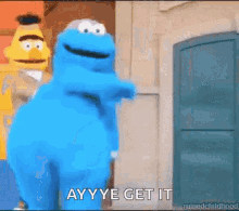 Cookie Monster Bart GIF - Cookie Monster Bart Muppets GIFs