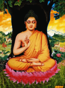 မင်္ဂလာပါ Buddha GIF - မင်္ဂလာပါ Buddha Meditating GIFs