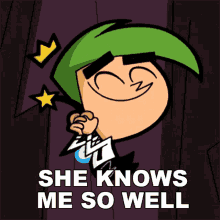 She Knows Me So Well Cosmo GIF - She Knows Me So Well Cosmo Fairly Odd Baby GIFs