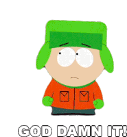 God Damn It Kyle Broflovski Sticker - God Damn It Kyle Broflovski South Park Stickers
