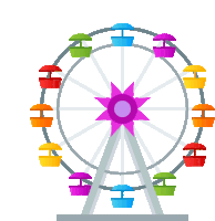 Ferris Wheel Joypixels Sticker - Ferris Wheel Joypixels Spinning Stickers